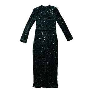 Love & Lemonade Emerald Green full sequins dress